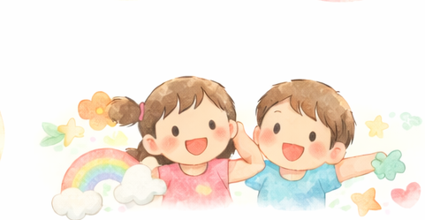 親子のイラスト