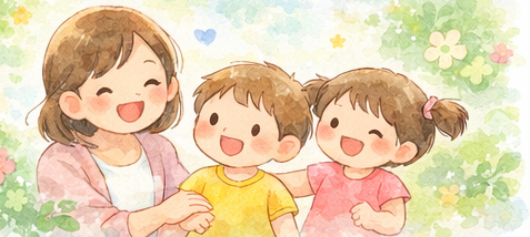 親子相談のイラスト